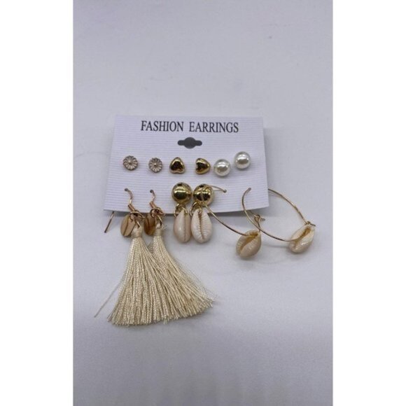 Fashion Jewelry Women’s Earrings 6pcs - Picture 5 of 6